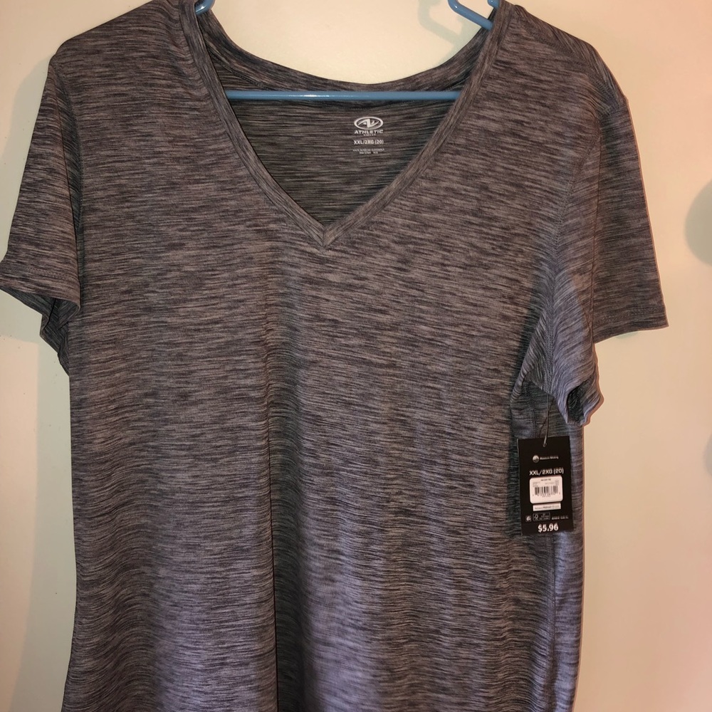 grey athletic top